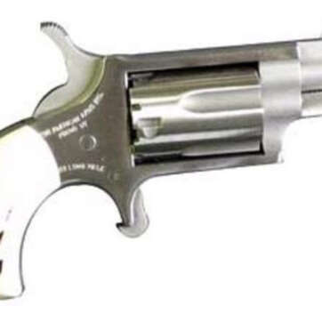 North American Arms Mini Revolver 22LR, 1.125" Barrel, SS Finish, Imitation Stag Grips 5Rd - Handsguns | American Guns & Ammo