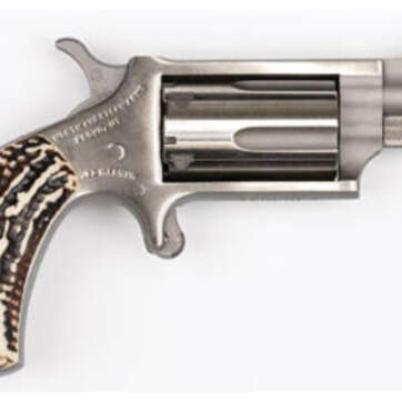 North American Arms NAA, Mini Revolver 22WMR, 1.125" Barrel, SS Stag Grips, 5Rd - Handsguns | American Guns & Ammo