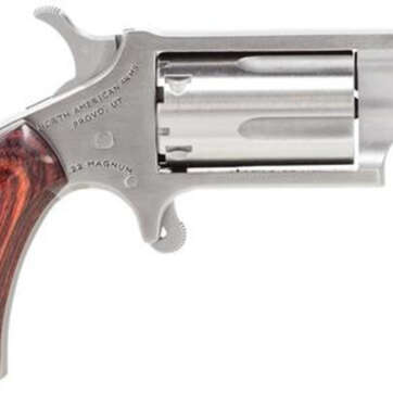NAA Ported 22 Magnum 1.125" Barrel Rosewood Grip SS Finish 5 Shot - Handsguns | American Guns & Ammo