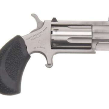 NAA Pug Ported 22 WMR 1" 5 Rds White Dot Sight Black Poly Grip SS - Handsguns | American Guns & Ammo