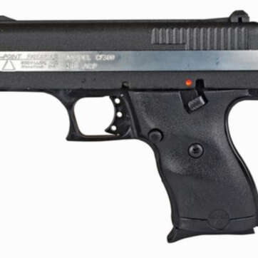 Hi-Point CF-380, .380 ACP, 3.5" Barrel, 8rd, Black, Silver Strip - State Legal Guns | American Guns & Ammo