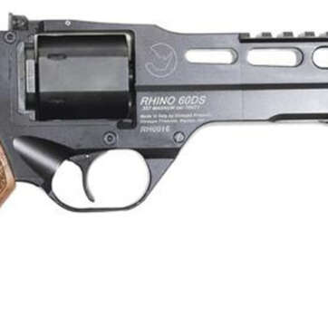 Chiappa Rhino SA/DA Revolver .357 Mag/38 Spl 6" Barrel Black Medium Wood Grips 6rd - Handsguns - American Guns & Ammo