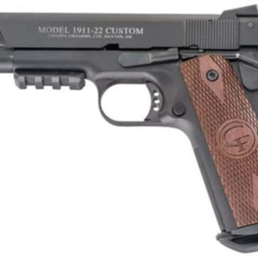 Chiappa 1911-22 Custom 22LR 5" Fixed Barrel Novak Style Rear Sight Fiber Optic Front Sight 10 Rd Mag - Handsguns - American Guns & Ammo