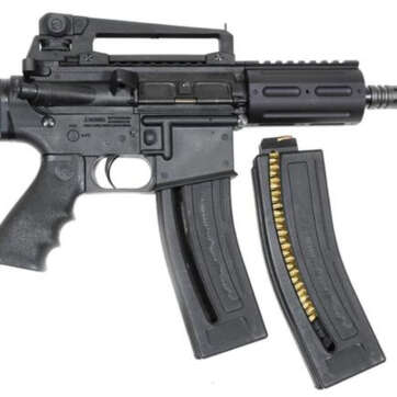 Chiappa MKS MFour-22 Pistol SA 22LR 6", Black Synthetic Pistol Grip Black, 28 rd - Handsguns | American Guns & Ammo
