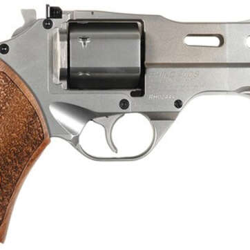 Chiappa White Rhino 357 RemMag 4" 6rd Wood Grip Nickel - Handsguns | American Guns & Ammo