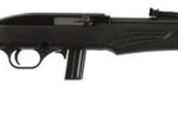 Rossi 22LR, 18" Barrel, Black, Synthetic Stock, 10Rd, Adjustable Fiber Optic Sights - Uncategorized | American Guns & Ammo
