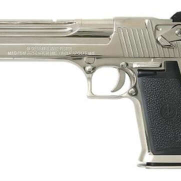 Magnum Research Desert Eagle Mark XIX 44Mag 6" Barrel, Black Synthetic Bright Nickel, 8rd - Handsguns | American Guns & Ammo