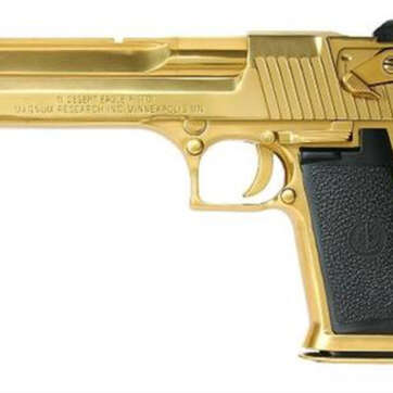 Magnum Research Desert Eagle Mark XIX 44 Mag 6" Barrel, Black Synthetic Titanium Gold, 8rd - Handsguns | American Guns & Ammo