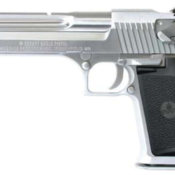 MRI Desert Eagle *CA Appr* 44 Mag 6" Barrel, Black Grip Brushed Chrome, 8rd - Handsguns - American Guns & Ammo