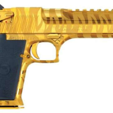 Magnum Research Desert Eagle Mark XIX Pistol .44 Magnum 6" Barrel Titanium Gold With Tiger Strips 7rd - Handsguns | American Guns & Ammo