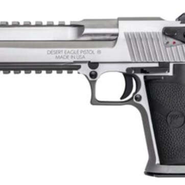 Magnum Research Desert Eagle Mark XIX Stainless Steel .50 AE 6" Barrel Picatinny Bottom Rail Full Weaver Style Accessory Rail 7rd - Handsguns - American Guns & Ammo