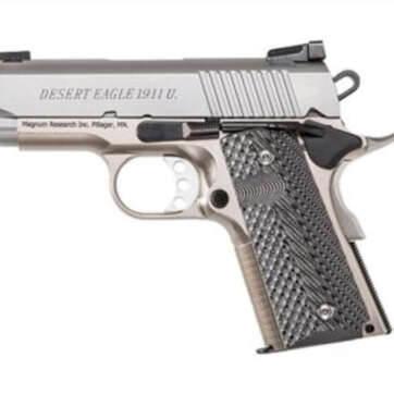 Magnum Desert Eagle 1911 Undercover Single 45 ACP 3" Barrel, Wood Grips SS, 6rd - Handsguns | American Guns & Ammo