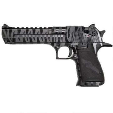 Magnum Research Desert Eagle, .50 AE, 6" Brrel, Black Tiger Stripe 8rd Mag - Handsguns - American Guns & Ammo