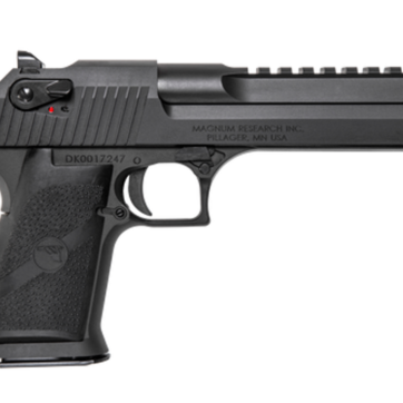 Magnum Research Desert Eagle 429 DE, 6" Barrel, Black, Rubber Grip, 7rd - Handsguns | American Guns & Ammo