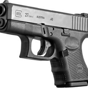 Glock, 27 Gen 4, Safe Action, Sub-Compact, 40 S&W, 3.46" Barrel, Polymer Frame, Matte Finish, Fixed Sights, 9Rd, 3 Magazines - Handsguns | American Guns & Ammo