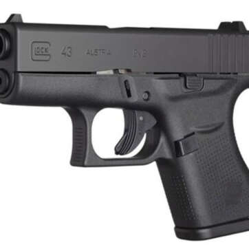 Glock G43 Gen4 9mm, 3.39", Glock Night Sights, 6rd - Handsguns | American Guns & Ammo