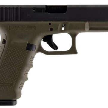 Glock G17 Gen4 MOS 9mm, 4.48", 17rd, FS, OD Green Frame - Handsguns | American Guns & Ammo