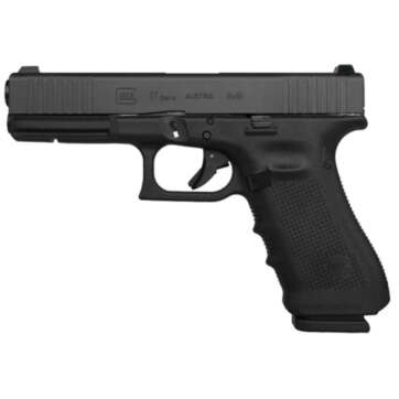 Glock G17 Gen4 9MM 4" Barrrel Front Serrated Slide Ext Slide Stop 17rd Mag - Handsguns | American Guns & Ammo