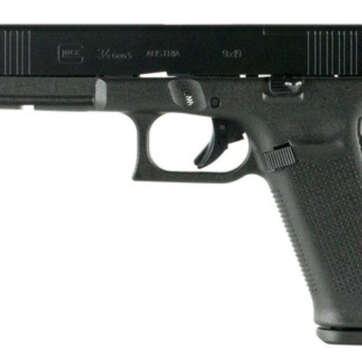 Glock G34 Gen 5 MOS, 9mm, 5.31" Barrel, 10rd, Black nDLC Slide, Black Frame - Handsguns - American Guns & Ammo