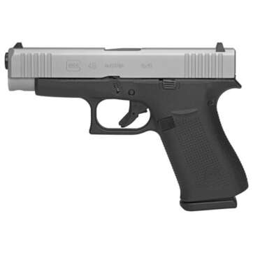 Glock, 48, Semi-automatic, Striker Fired, Compact, 9mm, 4.17" Barrel, Polymer Frame, Silver Finish, 10Rd, 2 Mags, AmeriGlo Bold Night Sights - Handsguns | American Guns & Ammo