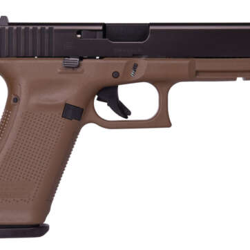 Glock 17 Gen 5 9mm Flat Dark Earth Frame Fixed Sights 17rd Mag - Handsguns - American Guns & Ammo