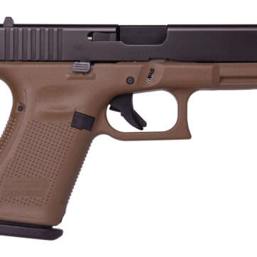 Glock 19 Gen 5 9mm Flat Dark Earth Frame Fixed Sights 15rd Mag - Handsguns - American Guns & Ammo