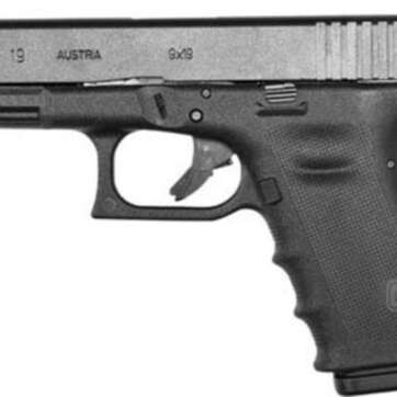 Glock G19 RTF 9mm, 4", 10rd, Fixed Sights, Black - Handsguns - American Guns & Ammo
