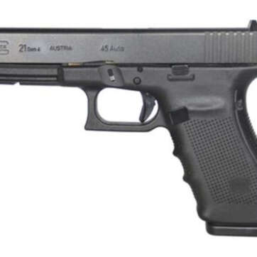 Glock G21 Gen4 .45 Auto 4.6 Inch Barrel Black Fixed Sights 10 Round Mag - Handsguns - American Guns & Ammo