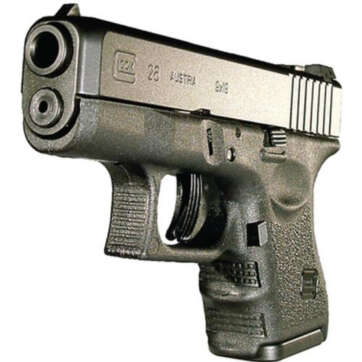 Glock, 26, Semi-automatic, Striker Fired, Sub-Compact, 9mm, 3.43", Black, 10Rd, 2 Mags, Fixed Sights, Polymer, Matte - Handsguns | American Guns & Ammo