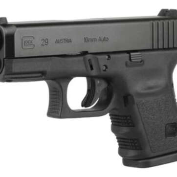 Glock G29 Gen4 10MM 3.78 Inch Barrel Black Fixed Sights 10 Round Mag - Handsguns | American Guns & Ammo