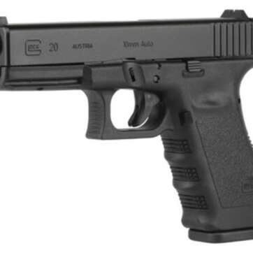 Glock G20 Gen4 10mm Auto 4.6" Barrel Black Fixed Sights 10rd Mag - Handsguns | American Guns & Ammo