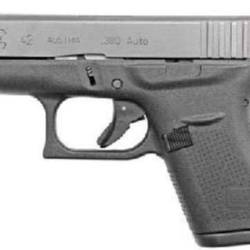 Glock G42 380 ACP 3.25" Barrel, Black, 6rd, NO FACTORY BOX - Handsguns | American Guns & Ammo