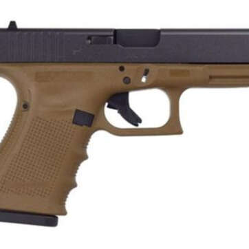 Glock G19 G4 9mm, 4.01", 10rd, Fixed Sights, Flat Dark Earth Frame - Handsguns - American Guns & Ammo