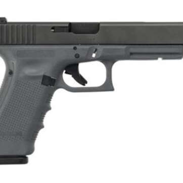 Glock G34 G4 9mm, 5.3", 10rd, Gray Frame, Black Slide - Handsguns - American Guns & Ammo