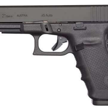 Glock G21 Gen4, 45 ACP, 4.6", 13rd, Black, US Made - Handsguns - American Guns & Ammo