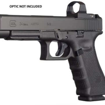 Glock, 34 Gen4, Competition, Modular Optic System, Striker Fired, Full Size, 9mm, 5.31" Barrel, Polymer Frame, Matte Finish, Adjustable Sights, 17Rd, 3 Magazines - Handsguns | American Guns & Ammo
