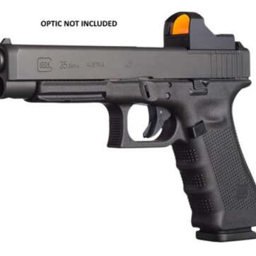 Glock, 35 Gen4, Competition, Modular Optic System, Striker Fired, Full Size, 40S&W, 5.31" Barrel, Polymer Frame, Matte Finish, Adjustable Sights, 15Rd, 3 Magazines - Handsguns - American Guns & Ammo