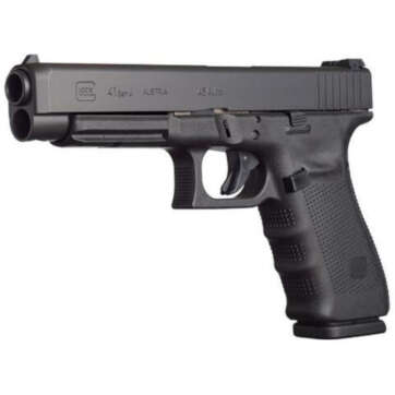 Glock G41 Gen4 MOS .45 Auto 5.3" Barrel Black Adjustable Sights 13rd Made In USA - Handsguns | American Guns & Ammo