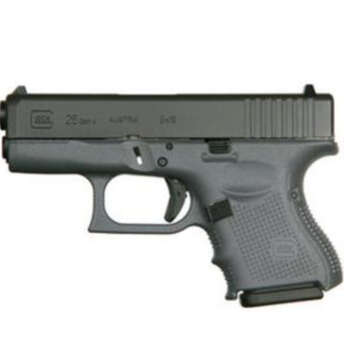 Glock G26 Gen4, 9mm, 3.46",, , Gray Frame, 10 rd - Handsguns - American Guns & Ammo