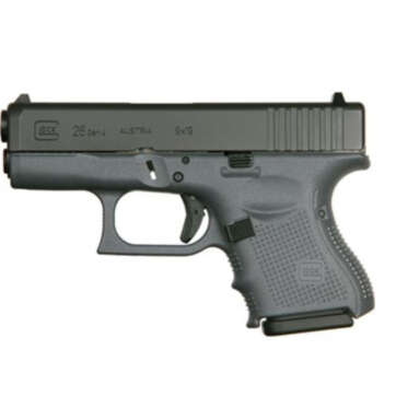 Glock G26 G4 9mm 3.4" Barrel Full Gray Cerakote Finish 10rd Mag - Handsguns | American Guns & Ammo
