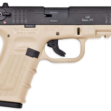 ISSC M22 Target 22LR 5.5", Desert Tan Poly Frame/Black Slide, 10 rd - Handsguns - American Guns & Ammo