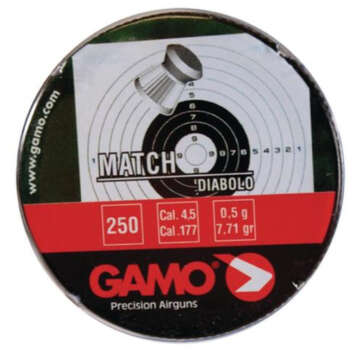 Gamo Flat Nose Pellets Match .177 Stainless - Air Guns & BB Guns - American Guns & Ammo