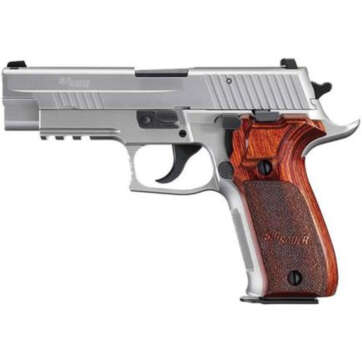Sig P226 Stainless Elite, 9mm, 4.4", 10rd, SS, DA/SA, Siglite NS, Rosewood Grips - Handsguns - American Guns & Ammo