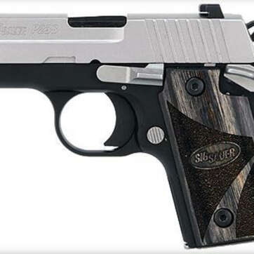 Sig P238 380 ACP 2.7In Blackwood 2-Tone SAO Blackwood Grip (1) 6RD Steel MAG - Handsguns | American Guns & Ammo