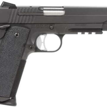 Sig 1911 45 ACP, 5" Barrel, TAC OPS Black SAO Siglite Ergo XT Grip (4) 8RD Steel MAG Rail - Handsguns | American Guns & Ammo