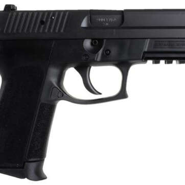 Sig Sp2022 9MM 3.9In Nitron Black Da/Sa Contrast Sights Polymer Grip (2) 10Rd Steel MAG Rail MA Compliant - Handsguns | American Guns & Ammo