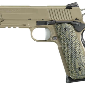 Sig 1911 Carry Scorpion 4.2 45 ACP Flat Dark Earth Night Sights - Handsguns | American Guns & Ammo