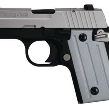 Sig P238 380 ACP 2.7In 2-Tone Black/Stainless SAO Siglite Polymer Grip (1) 6RD Steel MAG CA Compliant - Handsguns - American Guns & Ammo
