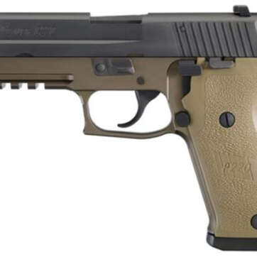 Sig P220 45 ACP 4.4In Combat 2-Tone Flat Dark Earth Da/Sa Siglite Flat Dark Earth Polymer Grip (1) 10Rd (1) 8RD Steel MAG CA Compliant - Handsguns | American Guns & Ammo