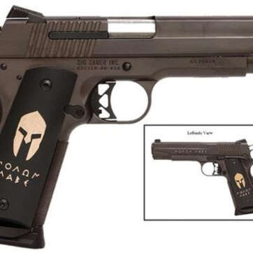 Sig 1911 45 ACP 5IN Spartan ORB SAO Siglite Spartan Grip (2) 8RD Steel MAG - Handsguns | American Guns & Ammo